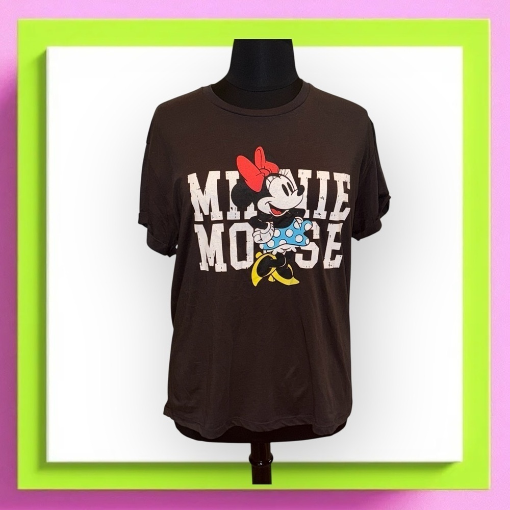 CHASER x DISNEY Minnie Mouse Graphic Tee - Union Black Plus Size 1X